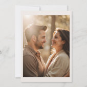 Kühne Bohemische farbige Wildblume Save the Date Einladung (Rückseite)