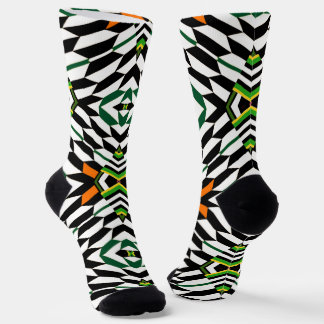 Kühne Boho-Stammeslook-Socken für die Crew Socken