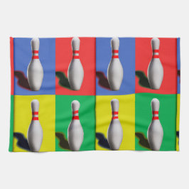 kühne Bowling-Buttone Geschirrtuch