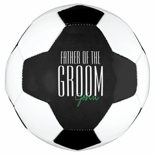 Kühne Briefe "Vater des Grooms" Hochzeitsfeier Fußball (Vorderseite)