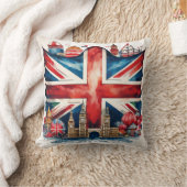 Kühne Britische Union Jack Design Cushion Kissen (Decke)