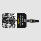 kühne Buffalo gegen Berge Gepäckanhänger (Vorderseite (Horizontal))