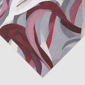 Kühne Burgundy Pinselstriche auf grauem Hintergrun Seidenpapier (Ausschnitt)