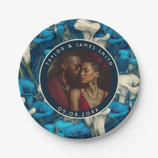 kühne Calle Lilies Teller zum Hochzeitshalten (Vorderseite)