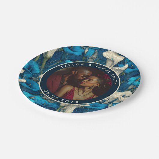 kühne Calle Lilies Teller zum Hochzeitshalten (Schrägansicht)