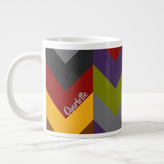 Kühne Chevrons Custom Jumbo Tasse (Links)