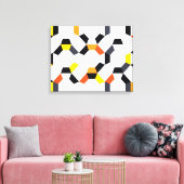 Kühne, coole, trendige, einzigartige, moderne geom leinwanddruck (Insitu (Wohnzimmer))