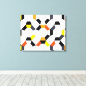 Kühne, coole, trendige, einzigartige, moderne geom leinwanddruck (Insitu (Holzboden))
