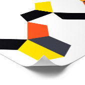 Kühne, coole, trendige, einzigartige, moderne geom poster (Ecke)