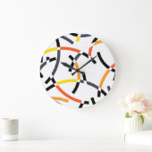 Kühne, coole, trendige, spielerische, urbane, mode große wanduhr (Zuhause)