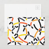 Kühne, coole, trendige, spielerische, urbane, mode postkarte (Vorne/Hinten)