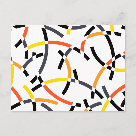 Kühne, coole, trendige, spielerische, urbane, mode postkarte (Vorderseite)