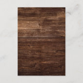 Kühne Country Sunflower | Empfang aus Holz Begleitkarte (Rückseite)