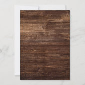 Kühne Country Sunflower | Holz, das wir noch erneu Einladung (Rückseite)