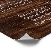 Kühne Country Sunflower | Holzsitze Poster (Ecke)