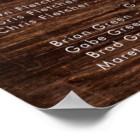 Kühne Country Sunflower | Holzsitze Poster (Ecke)