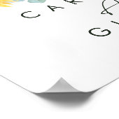 Kühne Country Sunflower | Kartenzeichen Poster (Ecke)