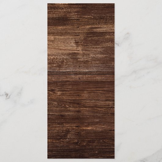 Kühne Country Sunflower | Menü für Hochzeiten von Menükarte (Rückseite)