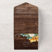 Kühne Country Sunflower | Siegel und Senden von Ho All In One Einladung (Außenbereich)