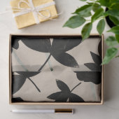 kühne dunkle florale rot und schwarz beige botanis seidenpapier (Geschenk)