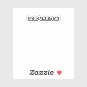 kühne Ehrgeiz Visionärer Unternehmergeiz Aufkleber