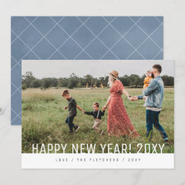 Kühne einfache moderne, glückliche New Year Holida Feiertagskarte