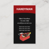 Kühne einfache vertikale Handyman-Visitenkarten Visitenkarte (Vorderseite)