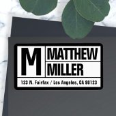 Kühne einzigartige und moderne Rücksendeadresse | Adressaufkleber