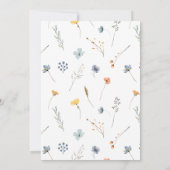 Kühne Elegant Floral Wir sind Verlobte Engagement Einladung (Rückseite)