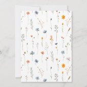 kühne, elegante Floral machen wir Hochzeit Einladung (Rückseite)