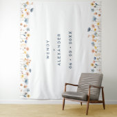 kühne, elegante florale Hochzeitskugel Wandteppich (Beispiel)