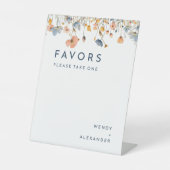 Kühne elegante Gastgeschenke Hochzeiten Sockelschild (Vorderseite)