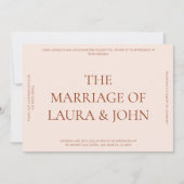 kühne Erklärung Einladung zur Hochzeit (Vorderseite)