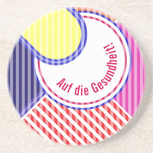 Kühne Farben, feine Grafikdesign Untersetzer