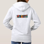 Kühne, farbenfrohe Gesichter, die Individualität f Hoodie (Rückseite)