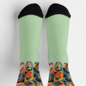 Kühne, farbenfrohe Gesichter, die Individualität f Socken (Oben)