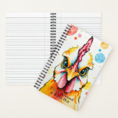 Kühne & farbenfrohe Hühnerart Whimsikfarm Funny Notizblock (Innen)