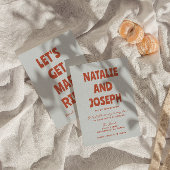 kühne farbenfrohe Retro Funky hell Einzigartige Ho Einladung