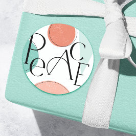 kühne, farbenfrohe Ruhe Runder Aufkleber