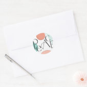 kühne, farbenfrohe Ruhe Runder Aufkleber (Umschlag)