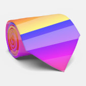kühne, farbenfrohe Sommerstreifen Krawatte (Gerollt)