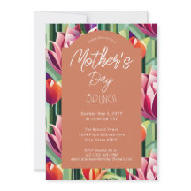 Kühne farbenfrohe Terracotta Muttertag Brunch