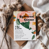 kühne, farbige Blüte | Abendessen Probe Einladung