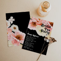 kühne, farbige Blüte | Black Bridal Tee Party