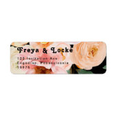 kühne, farbige Blüte | Black Return Address Label (Vorne)