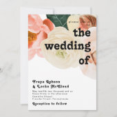 kühne, farbige Blüte | Einladung (Vorderseite)