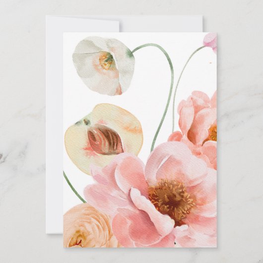 kühne, farbige Blüte | Einladung zum Monografische (Rückseite)