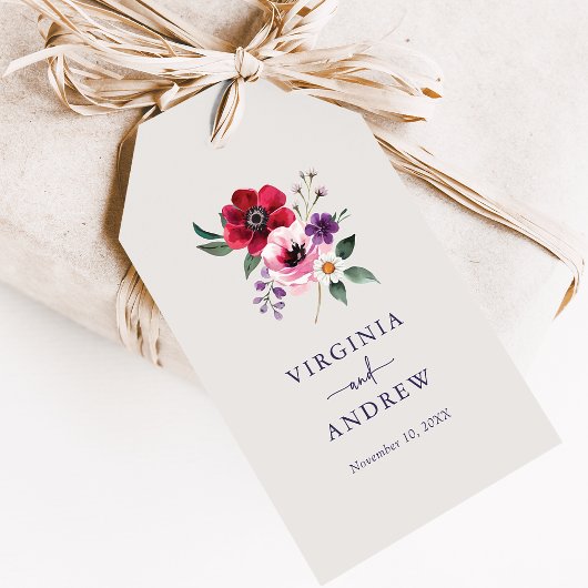 kühne, farbige Blüte Geschenkanhänger