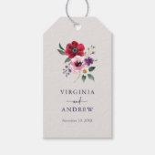 kühne, farbige Blüte Geschenkanhänger (Vorderseite)