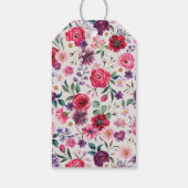 kühne, farbige Blüte Geschenkanhänger (Rückseite)